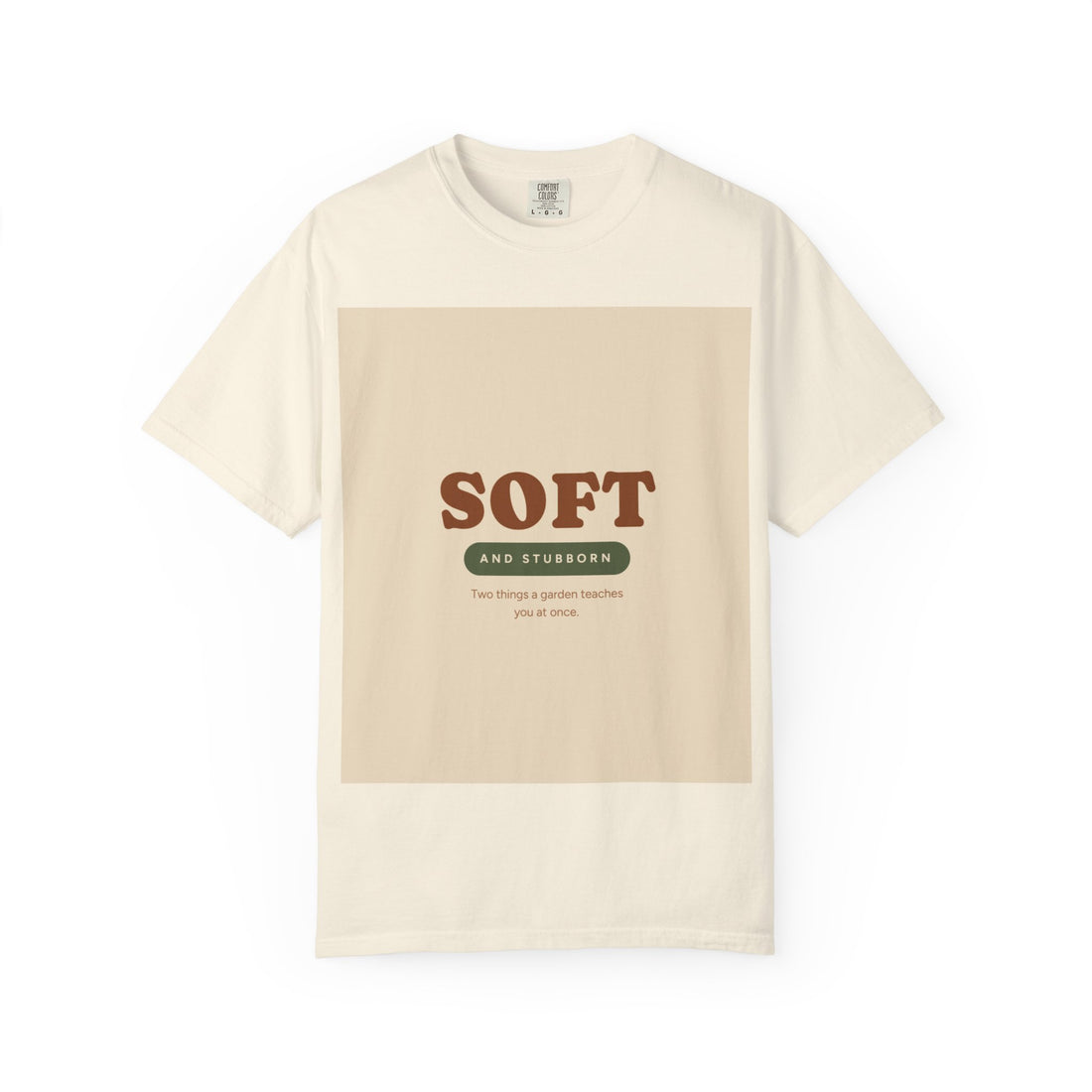 Soft and Stubborn T-Shirt — Retro Cream Graphic Tee