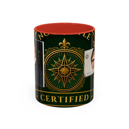 Certified Collector Accent Coffee Mug — Portrait Emblem Design (11/15 oz)