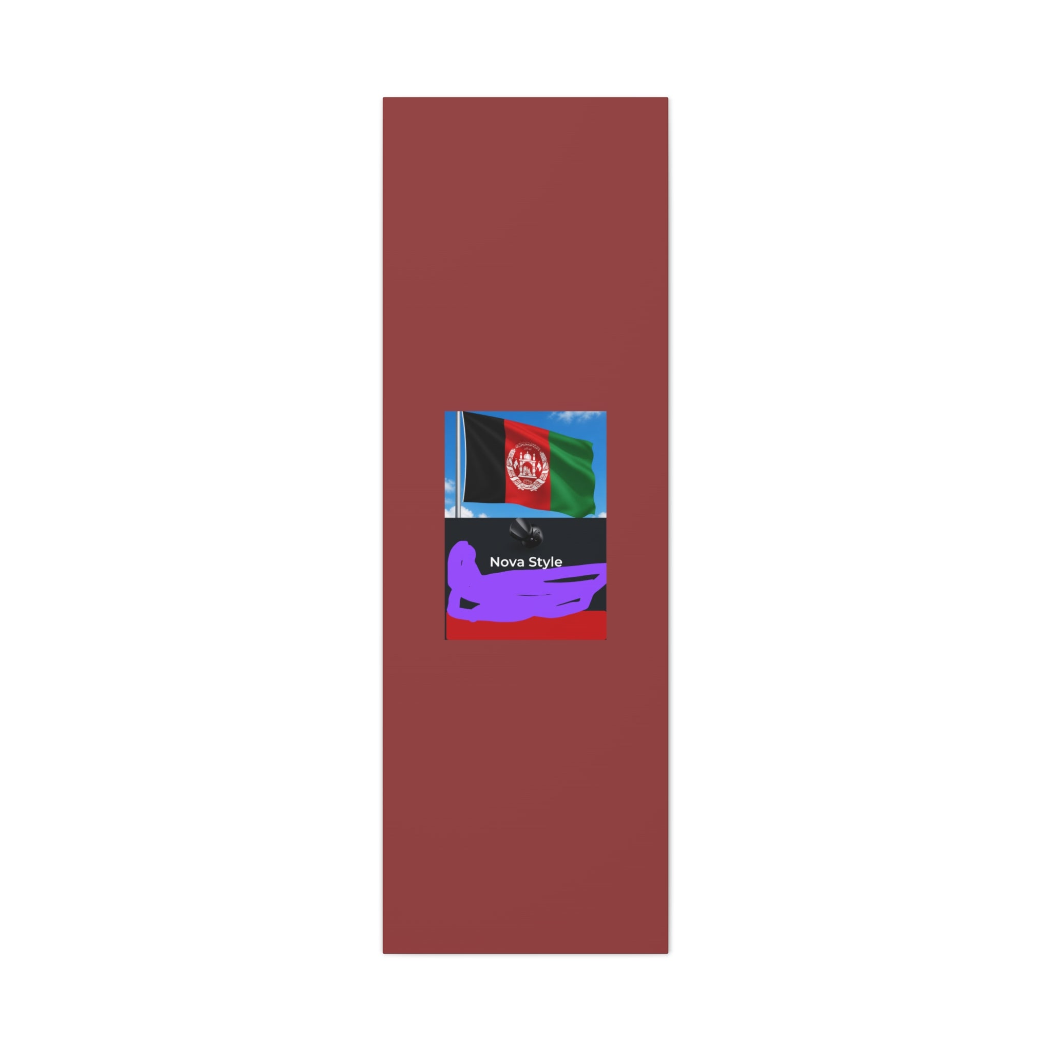 Afghan Flag Matte Canvas Print — Stretched 1.25" Wall Art