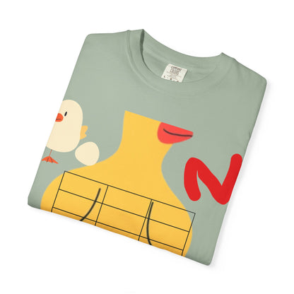 Graphic T-Shirt — Playful Koi &amp; Vase Collage Tee (OVASTYLE Brand)