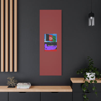 Afghan Flag Matte Canvas Print — Stretched 1.25" Wall Art