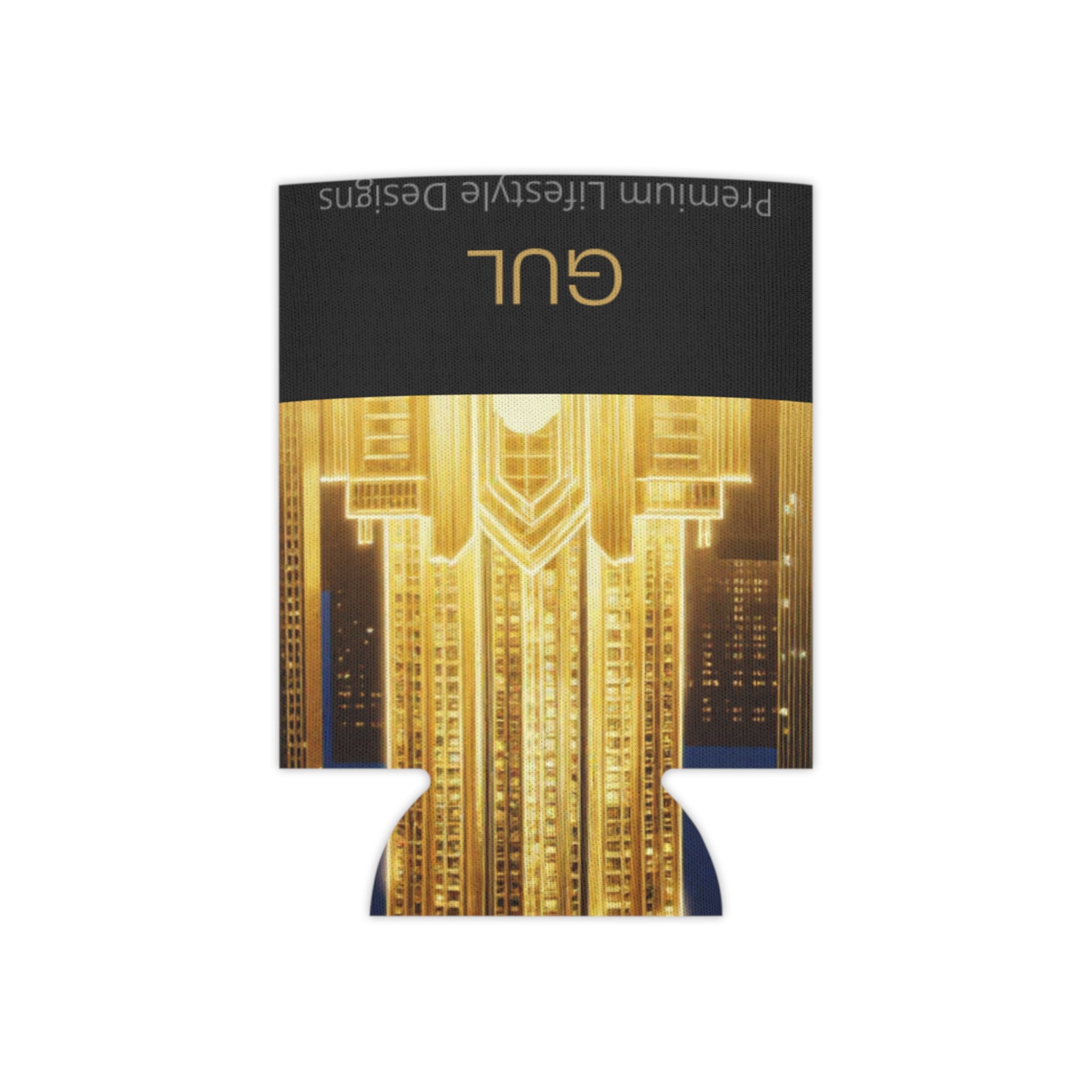 Gold City Skyline Can Cooler — NOVASTYLE GUL Design