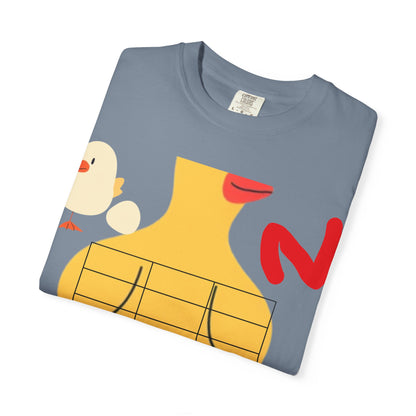 Graphic T-Shirt — Playful Koi &amp; Vase Collage Tee (OVASTYLE Brand)