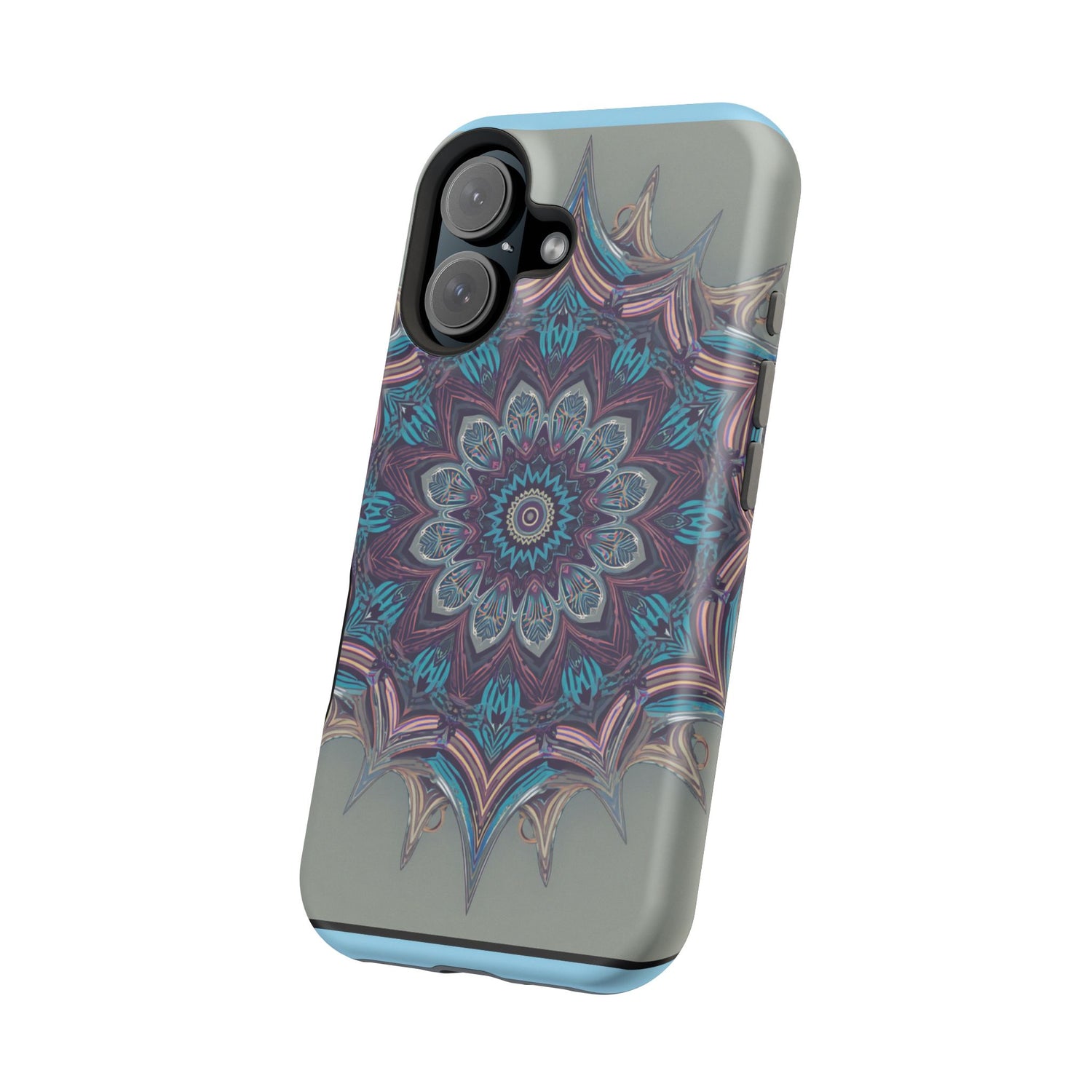 Phone Case — Blue Purple Mandala Magnetic Impact-Resistant Case