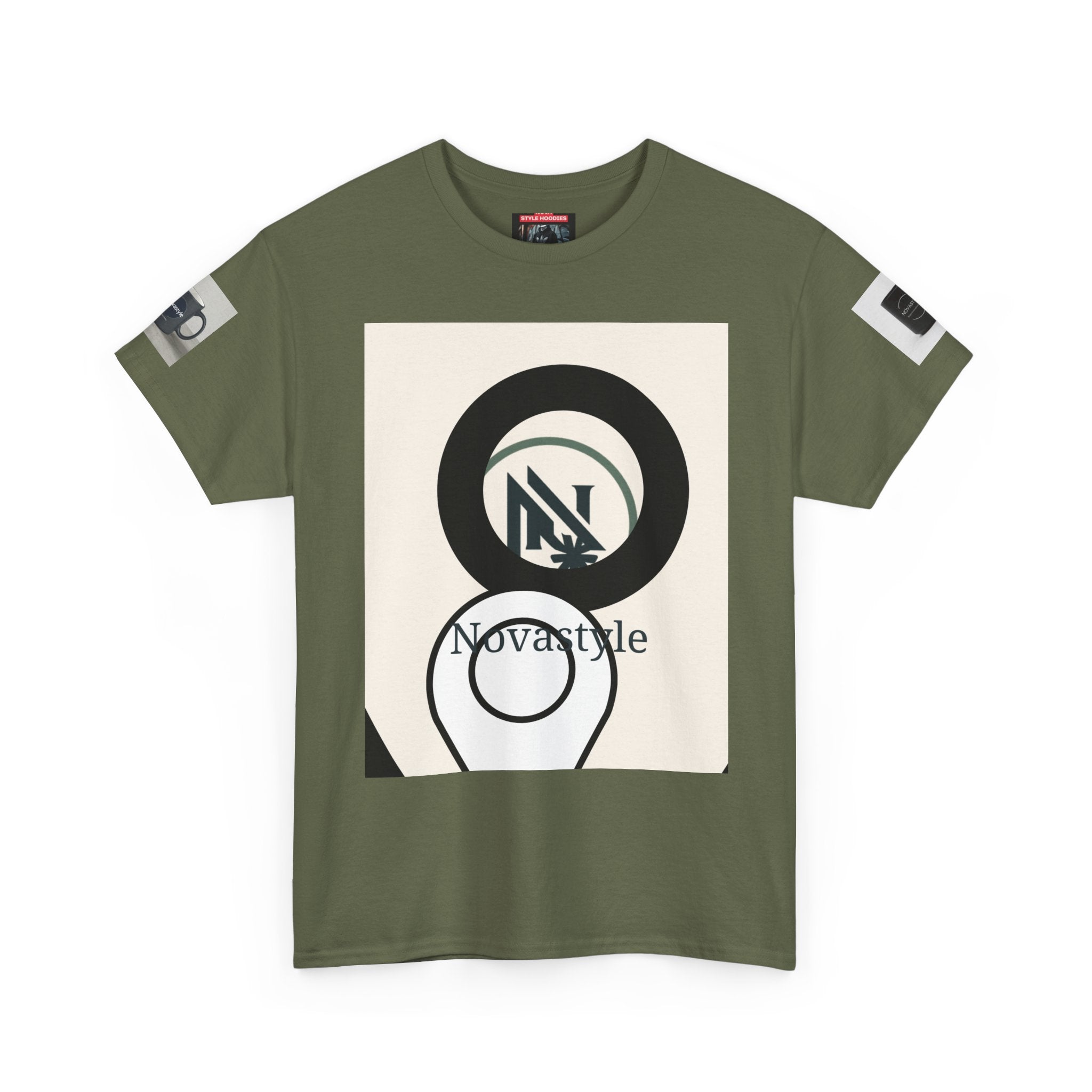 Graphic Tee — Novastyle Minimal Logo &amp; Poster Print T-Shirt