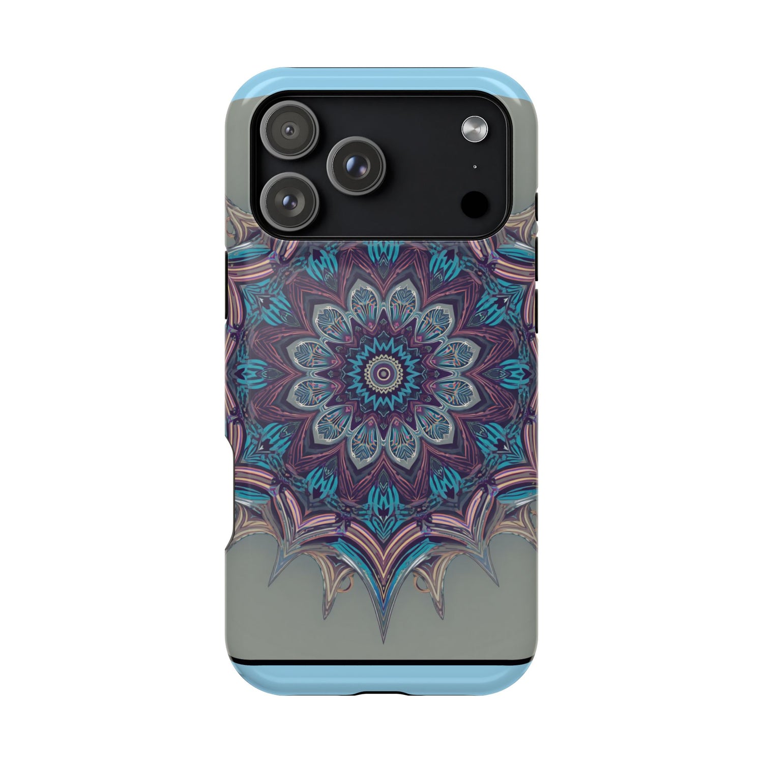 Phone Case — Blue Purple Mandala Magnetic Impact-Resistant Case
