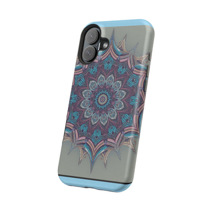 Phone Case — Blue Purple Mandala Magnetic Impact-Resistant Case