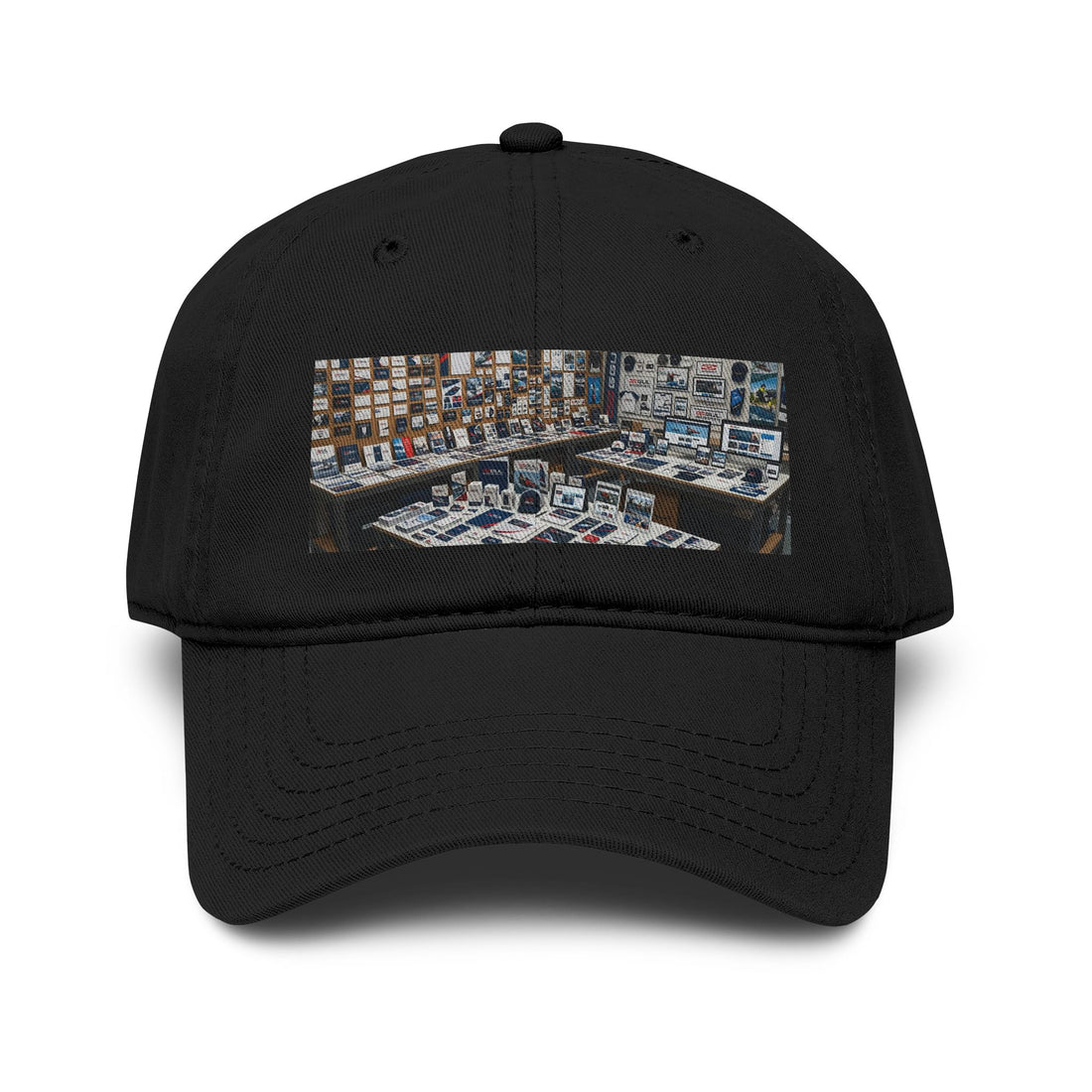 Vintage Record Shop Photo Baseball Cap — Music Lover Dad Hat