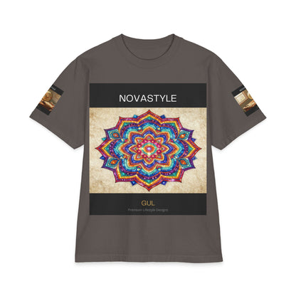 T-Shirt — NOVASTYLE Colorful Mandala &amp; Bonsai Graphic Tee