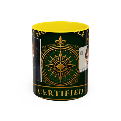 Certified Collector Accent Coffee Mug — Portrait Emblem Design (11/15 oz)