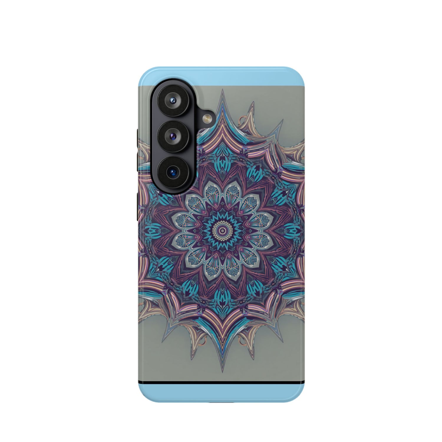 Phone Case — Blue Purple Mandala Magnetic Impact-Resistant Case
