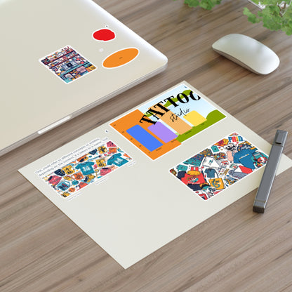 Colorful Sticker Sheets — Retro Tattoo &amp; Pop Art Icons
