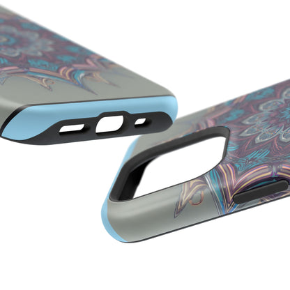 Phone Case — Blue Purple Mandala Magnetic Impact-Resistant Case