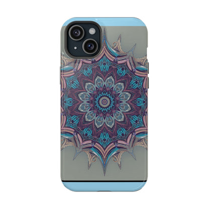 Phone Case — Blue Purple Mandala Magnetic Impact-Resistant Case