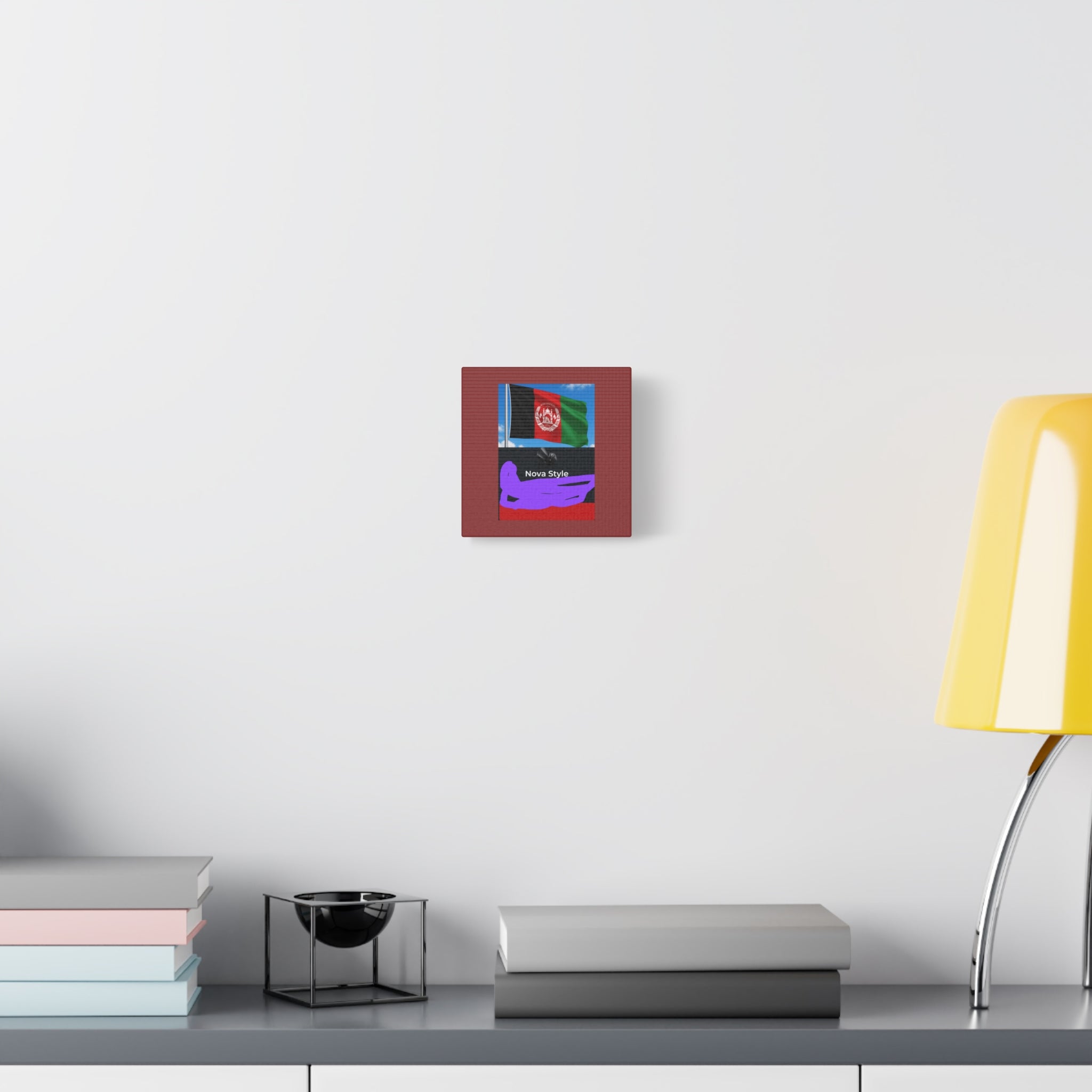Afghan Flag Matte Canvas Print — Stretched 1.25" Wall Art