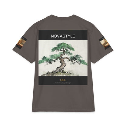 T-Shirt — NOVASTYLE Colorful Mandala &amp; Bonsai Graphic Tee