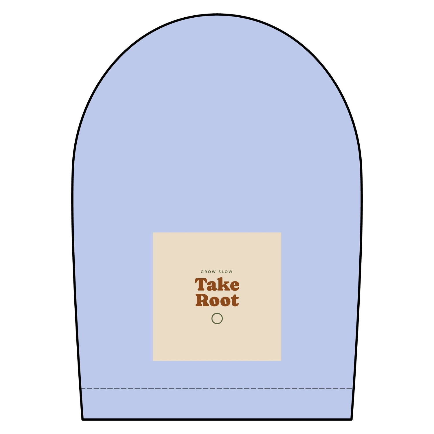 Short Sleeve Oxford Shirt — "Take Root" Minimalist Chest Graphic