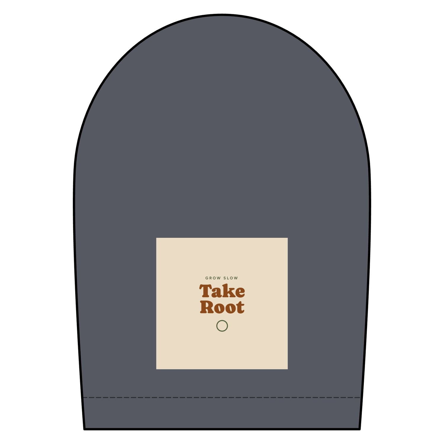 Short Sleeve Oxford Shirt — "Take Root" Minimalist Chest Graphic