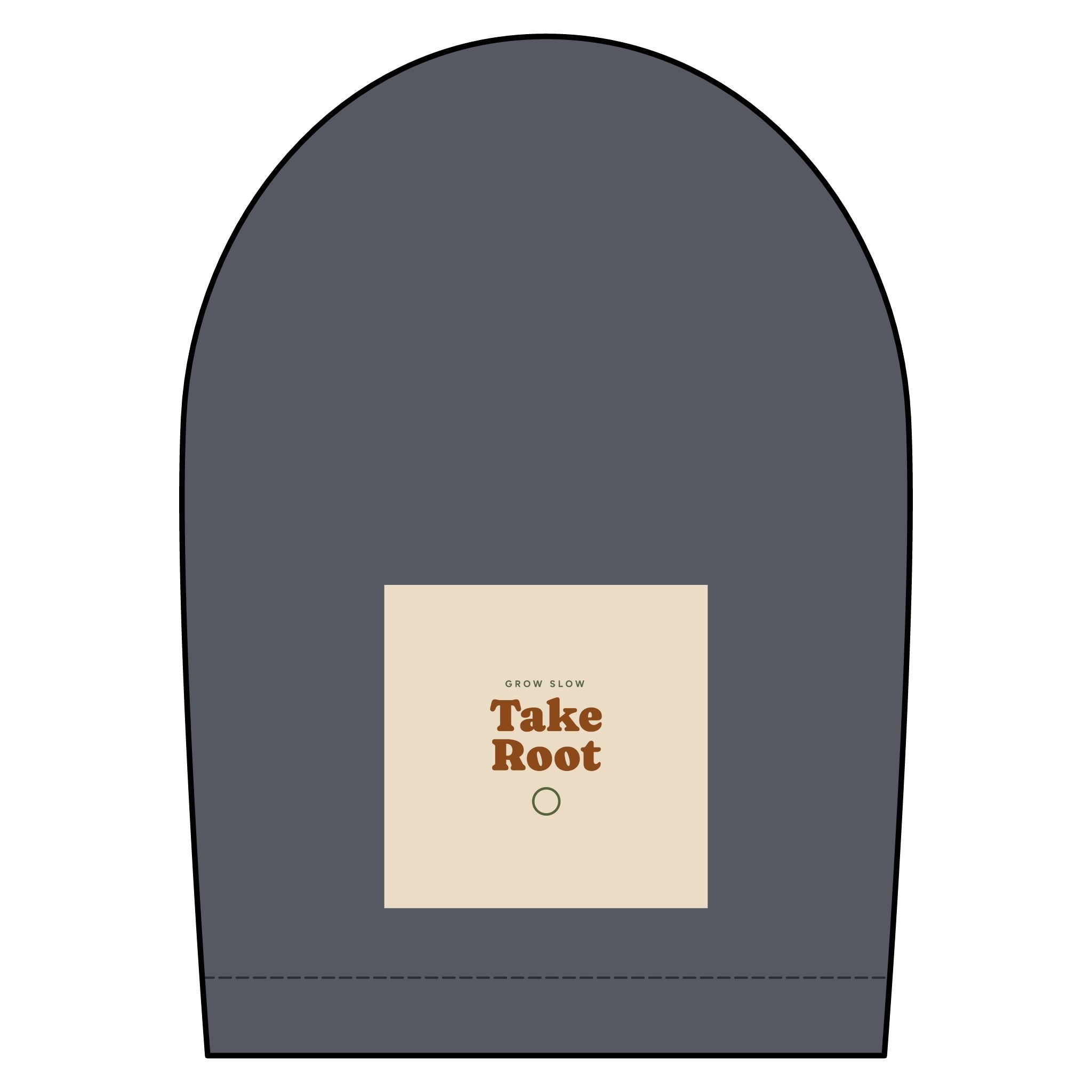 Short Sleeve Oxford Shirt — "Take Root" Minimalist Chest Graphic
