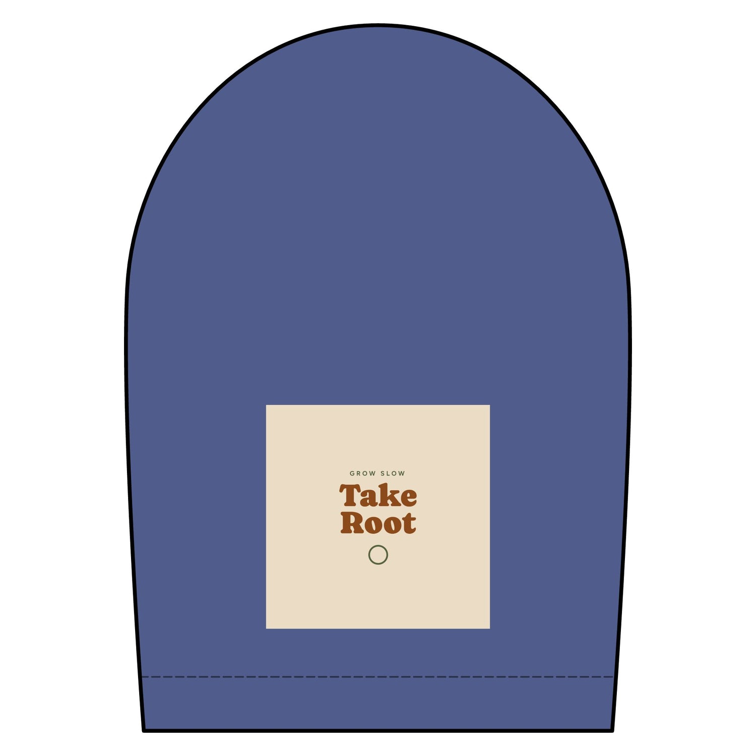 Short Sleeve Oxford Shirt — "Take Root" Minimalist Chest Graphic