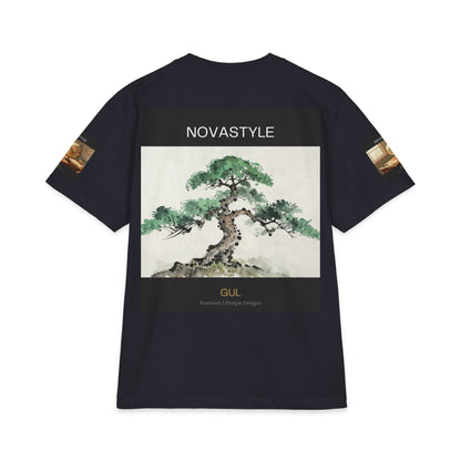 T-Shirt — NOVASTYLE Colorful Mandala &amp; Bonsai Graphic Tee