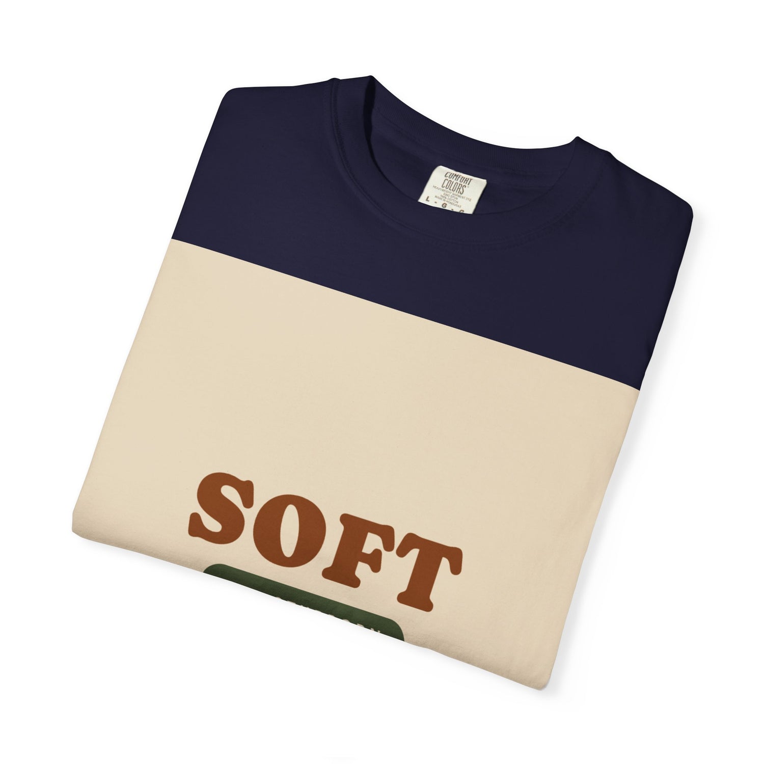 Soft and Stubborn T-Shirt — Retro Cream Graphic Tee