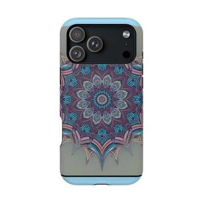 Phone Case — Blue Purple Mandala Magnetic Impact-Resistant Case