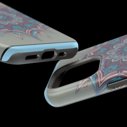 Phone Case — Blue Purple Mandala Magnetic Impact-Resistant Case
