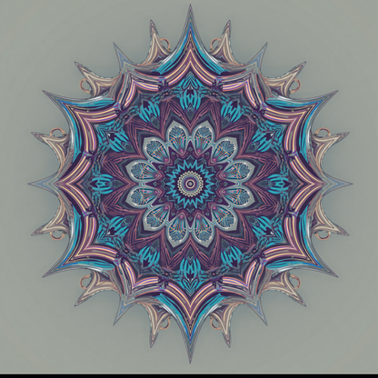 Phone Case — Blue Purple Mandala Magnetic Impact-Resistant Case