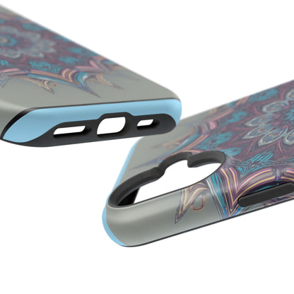 Phone Case — Blue Purple Mandala Magnetic Impact-Resistant Case