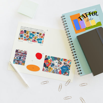 Colorful Sticker Sheets — Retro Tattoo &amp; Pop Art Icons
