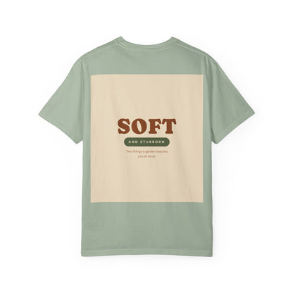 Soft and Stubborn T-Shirt — Retro Cream Graphic Tee