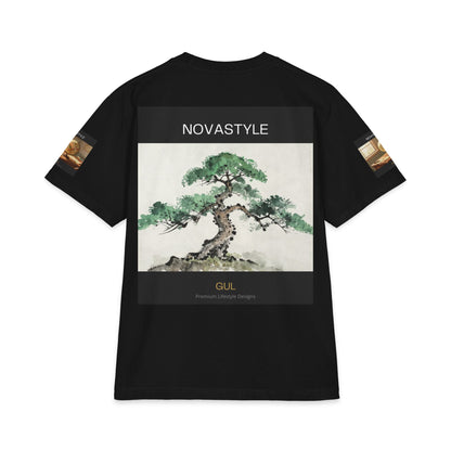 T-Shirt — NOVASTYLE Colorful Mandala &amp; Bonsai Graphic Tee