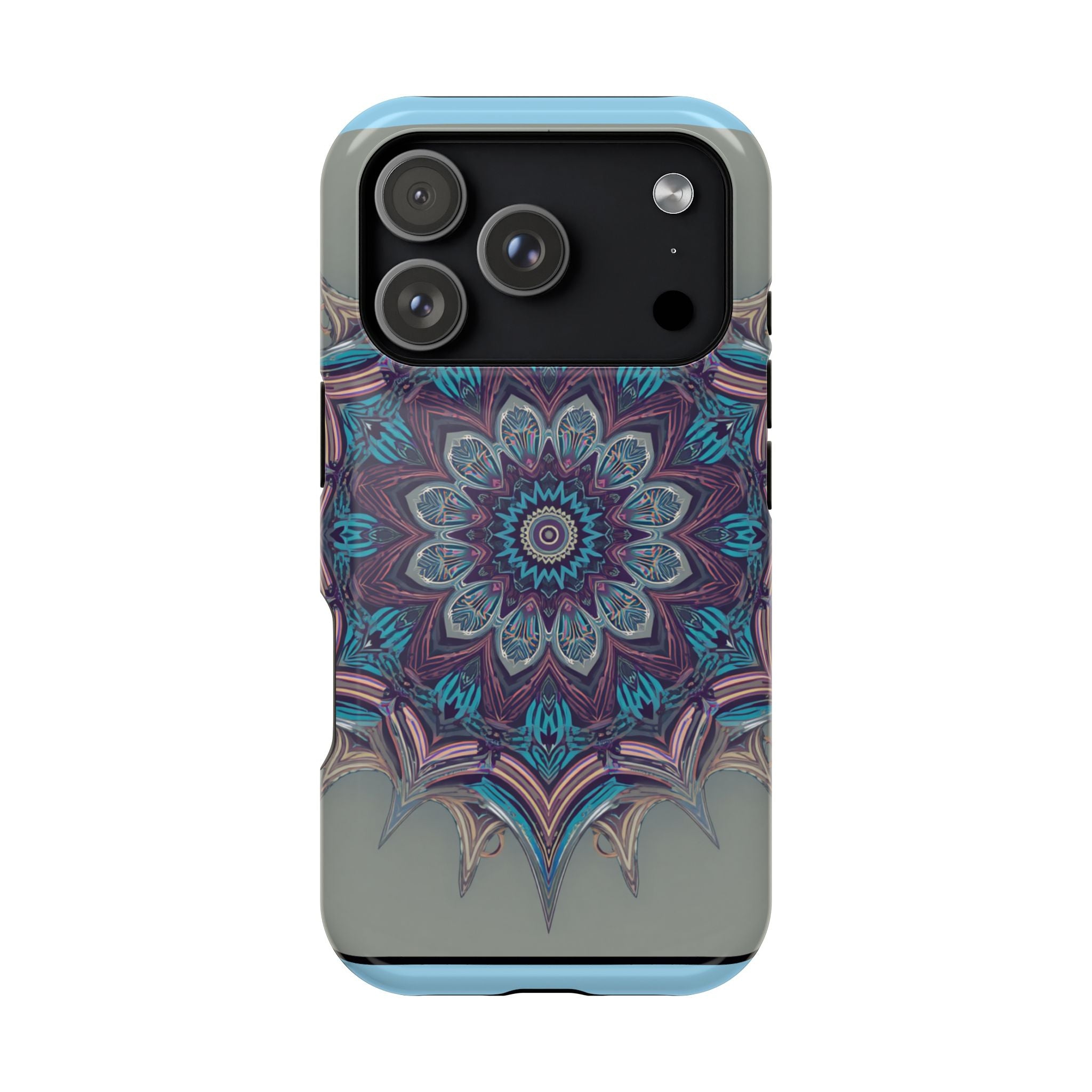 Phone Case — Blue Purple Mandala Magnetic Impact-Resistant Case