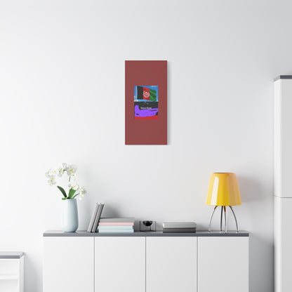 Afghan Flag Matte Canvas Print — Stretched 1.25" Wall Art