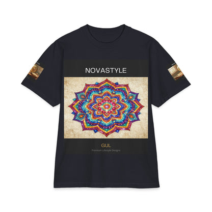 T-Shirt — NOVASTYLE Colorful Mandala &amp; Bonsai Graphic Tee