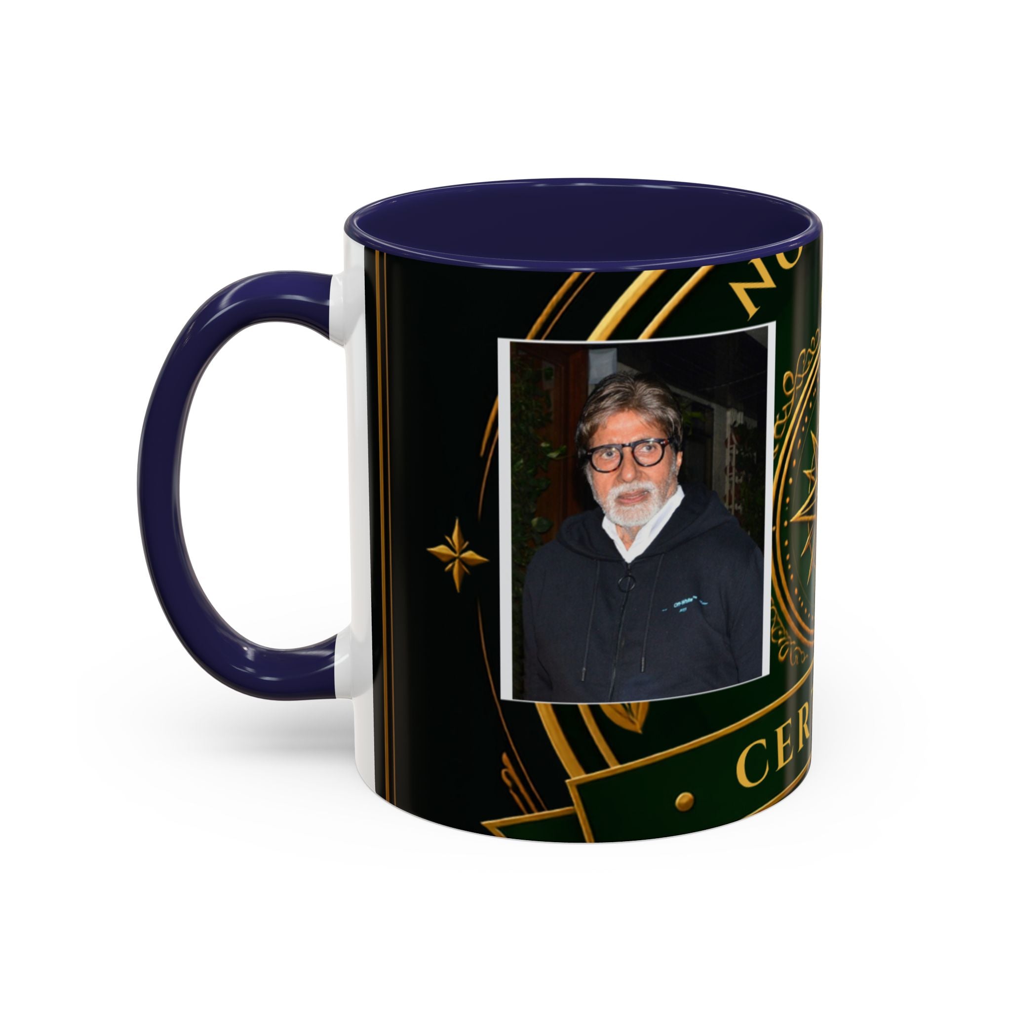 Certified Collector Accent Coffee Mug — Portrait Emblem Design (11/15 oz)