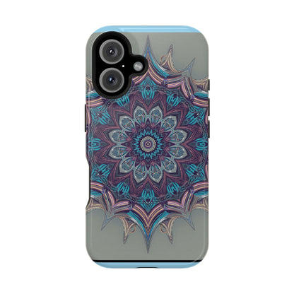 Phone Case — Blue Purple Mandala Magnetic Impact-Resistant Case
