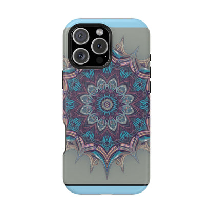 Phone Case — Blue Purple Mandala Magnetic Impact-Resistant Case