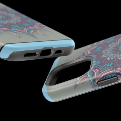 Phone Case — Blue Purple Mandala Magnetic Impact-Resistant Case