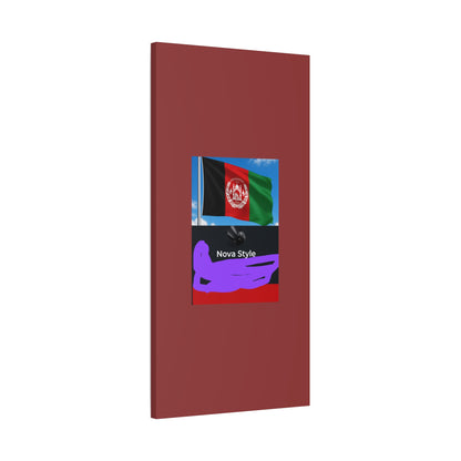 Afghan Flag Matte Canvas Print — Stretched 1.25" Wall Art