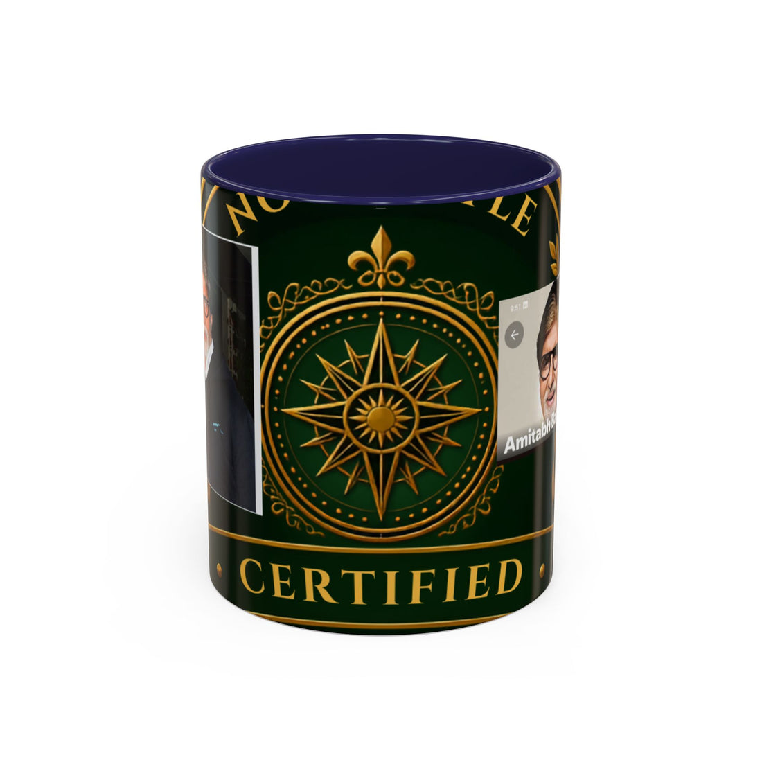 Collector Emblem Accent Mug — two-tone ceramic, gallery view 2, NovaStyle