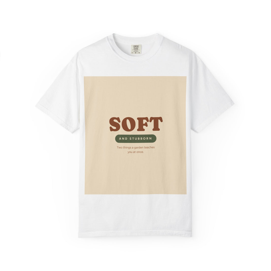 Soft and Stubborn T-Shirt — Retro Cream Graphic Tee
