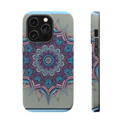 Phone Case — Blue Purple Mandala Magnetic Impact-Resistant Case