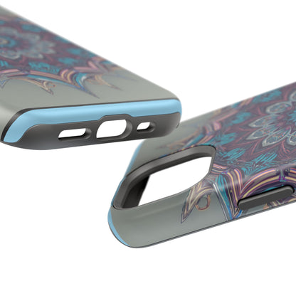 Phone Case — Blue Purple Mandala Magnetic Impact-Resistant Case