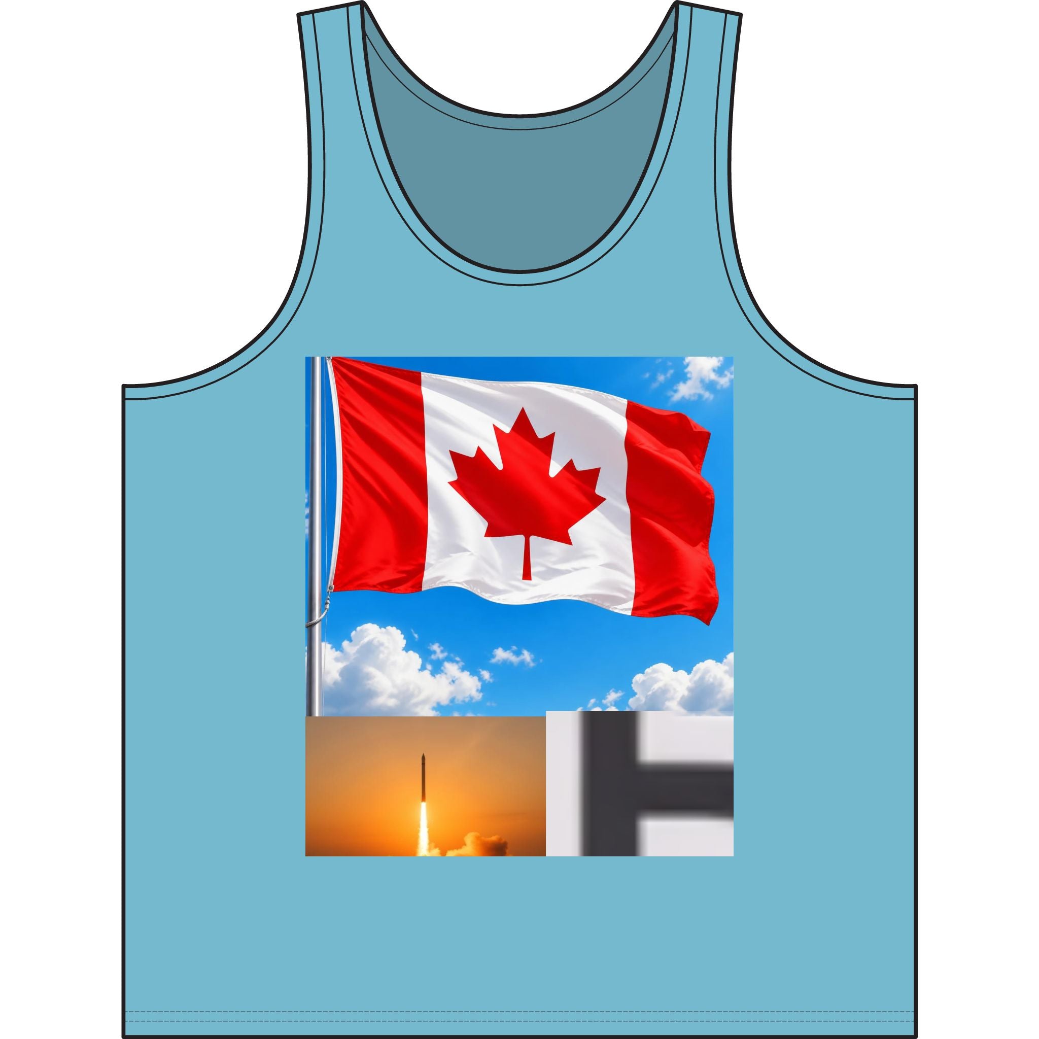 Canadian Flag Tank Top — Canada Pride Patriotic Summer Shirt