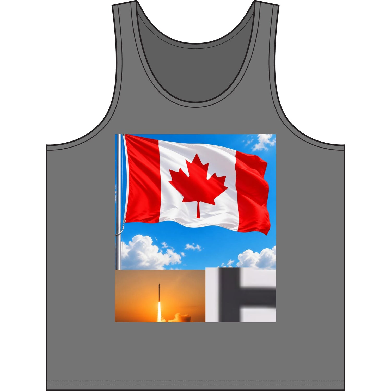 Canadian Flag Tank Top — Canada Pride Patriotic Summer Shirt