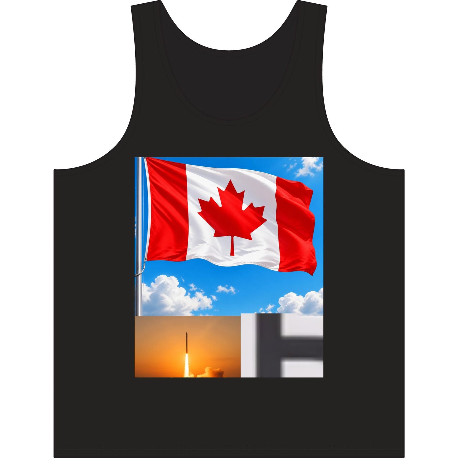 Canadian Flag Tank Top — Canada Pride Patriotic Summer Shirt