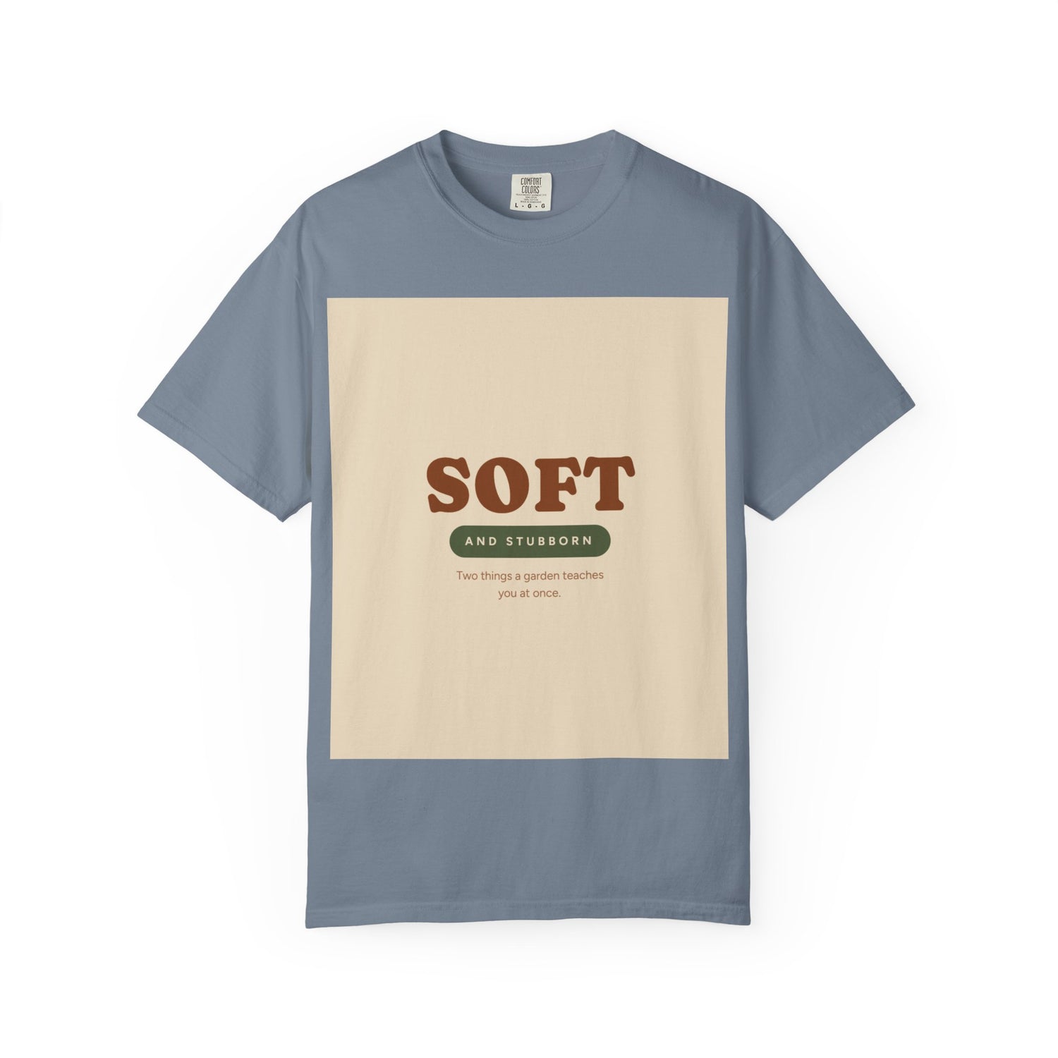 Soft and Stubborn T-Shirt — Retro Cream Graphic Tee