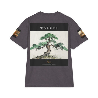 T-Shirt — NOVASTYLE Colorful Mandala &amp; Bonsai Graphic Tee